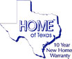 HOME of Texas 10 year new home warranty blue old logo