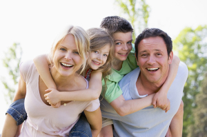 smiling family